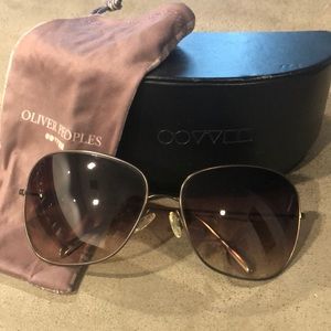 Oliver Peoples Aviator Sunglasses